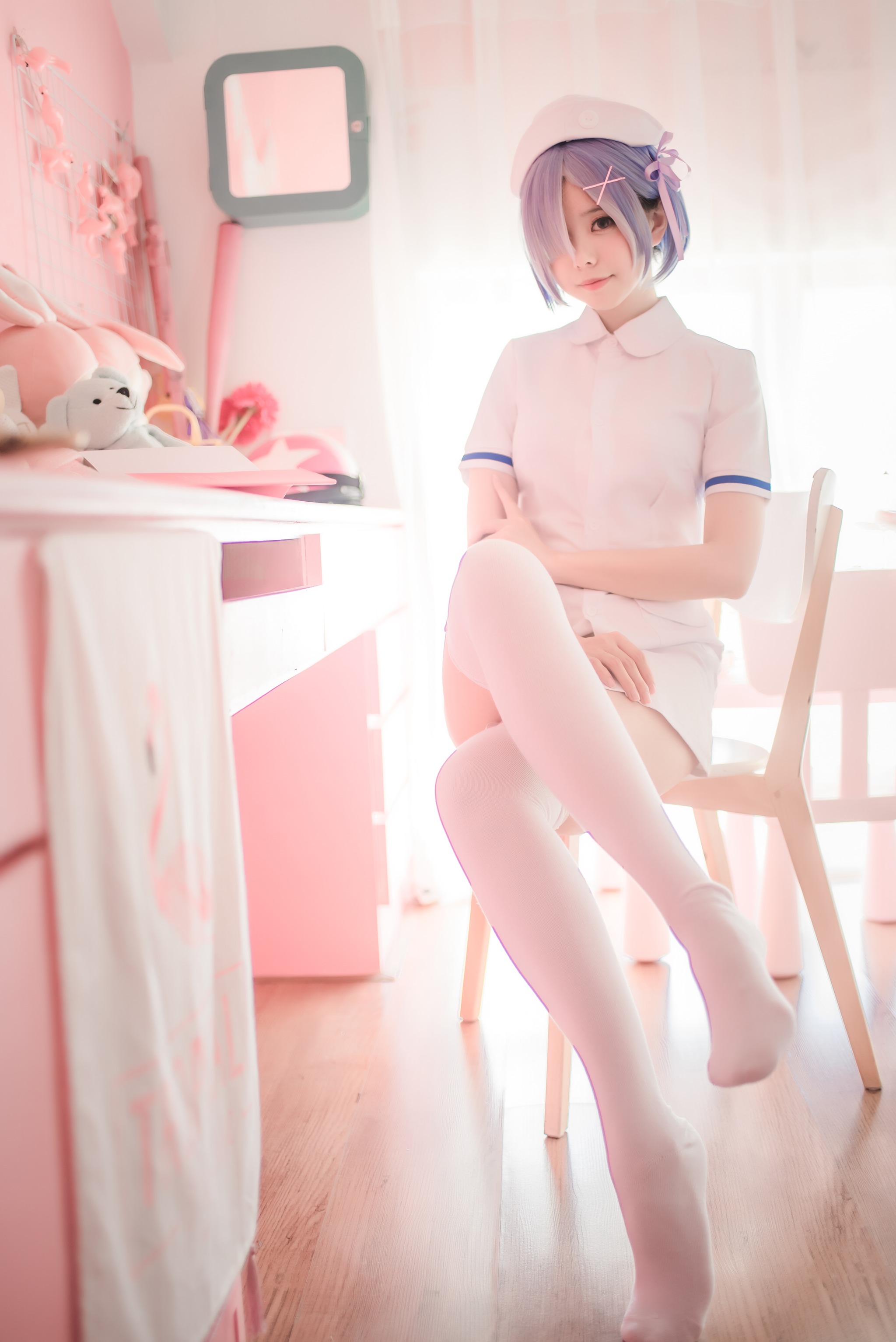 图片[1]-小野妹子w – NO.024 蕾姆 护士姐姐 [12P]-XikXak